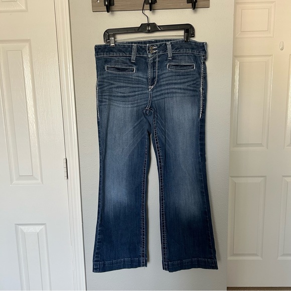 Ariat Denim Trouser Jeans Women’s 33r - Picture 1 of 10